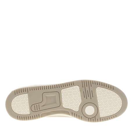 Tennis beiges à semelle plate avec une fermeture à lacets et zip latéral - Image 5