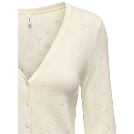 Gilet en coton mélangé beige uni pourvu d'une coupe ajustée et d'un col v - Image 3