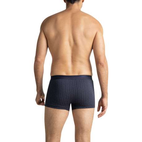 Lot de 3 boxers en coton multicolores unis pourvus du nom de la marque imprimé - Image 3
