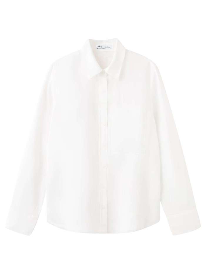Chemisier blanc uni coupe...