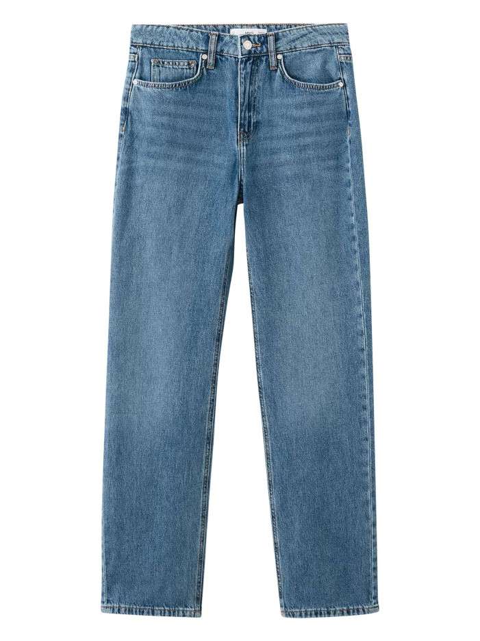 Jean en coton indigo uni...