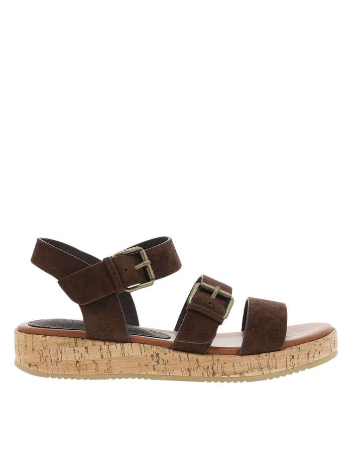 Nu-pieds chocolat à semelle...