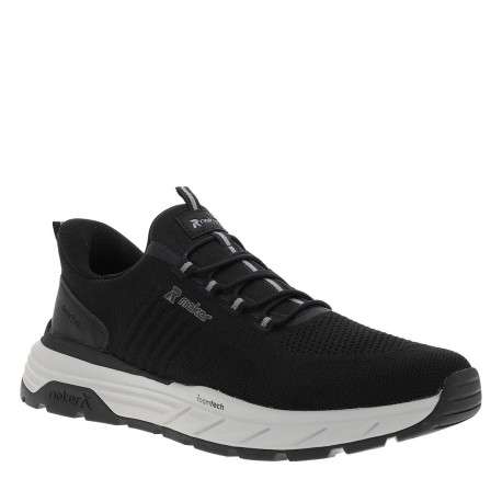 Sneakers noires à semelle plate avec une fermeture à slip-on - Image 3