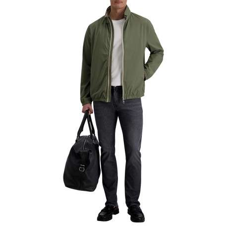 Blouson kaki uni avec une coupe droite et une fermeture zippée - Image 6