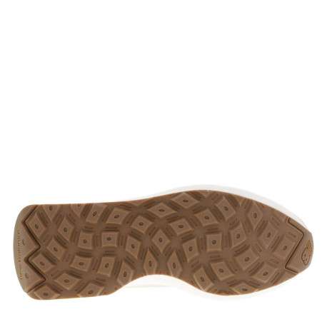 Baskets en cuir léopard et écrues avec un talon plat et des lacets - Image 5