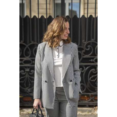 Pantalon chino noir à coupe slim pourvu d'une fermeture boutonnée - Image 8