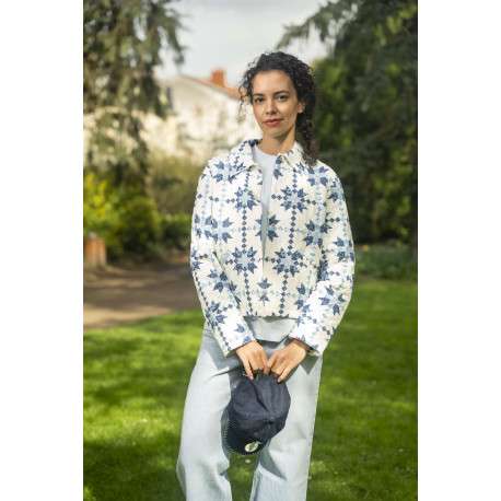Jean Middy Loose Boot en coton bleu clair avec une coupe droite - Image 5