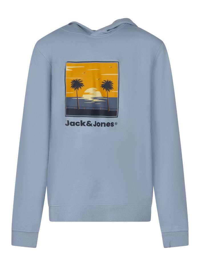 Sweat ciel uni pourvu d'une...