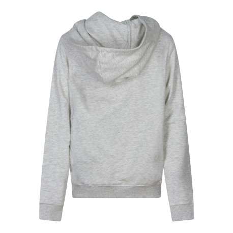 Sweat gris clair uni pourvu d'une coupe droite et d'un imprimé couché de soleil - Image 2