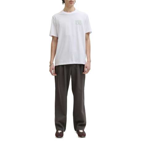 T-shirt en coton blanc imprimé avec un col rond et des manches courtes - Image 3
