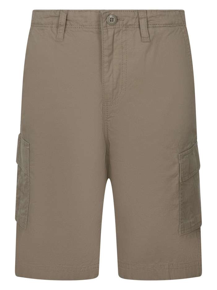 Short cargo en coton beige...