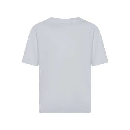 T-shirt en coton biologique blanc uni pourvu d'un imprimé coeurs en damier - Image 2