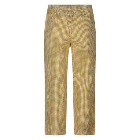 Pantalon chino en coton jaune imprimé pourvu d'une coupe large - Image 2