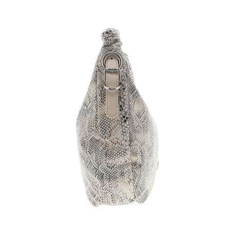 Sac porté épaule beige animalier avec une bandoulière réglable - Image 2
