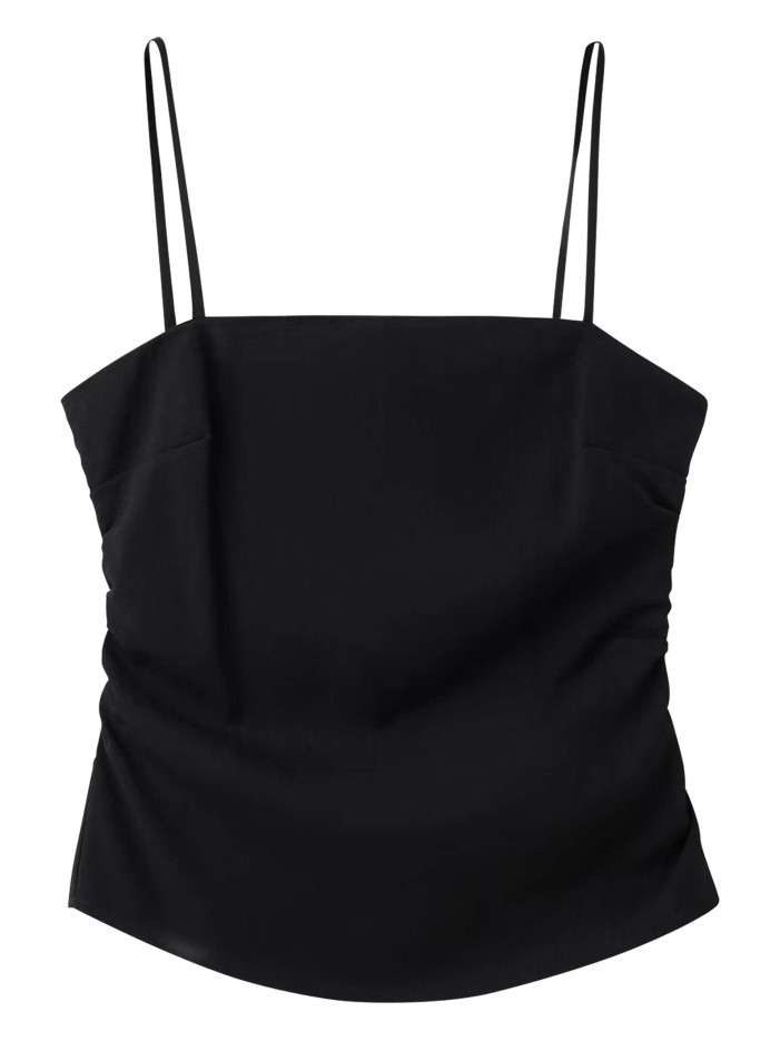 Top noir uni pourvu d'une...