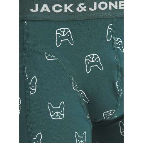 Lot de 3 boxers classiques en coton biologique multicolores à motifs - Image 2