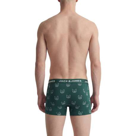 Lot de 3 boxers classiques en coton biologique multicolores à motifs - Image 4