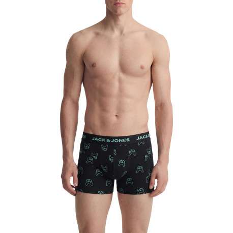 Lot de 3 boxers classiques en coton biologique multicolores à motifs - Image 6