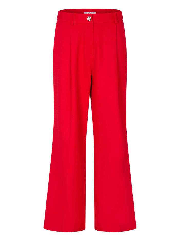 Pantalon rouge uni pourvu...