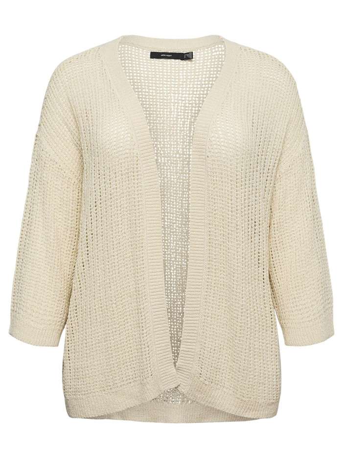 Gilet beige uni pourvu de...