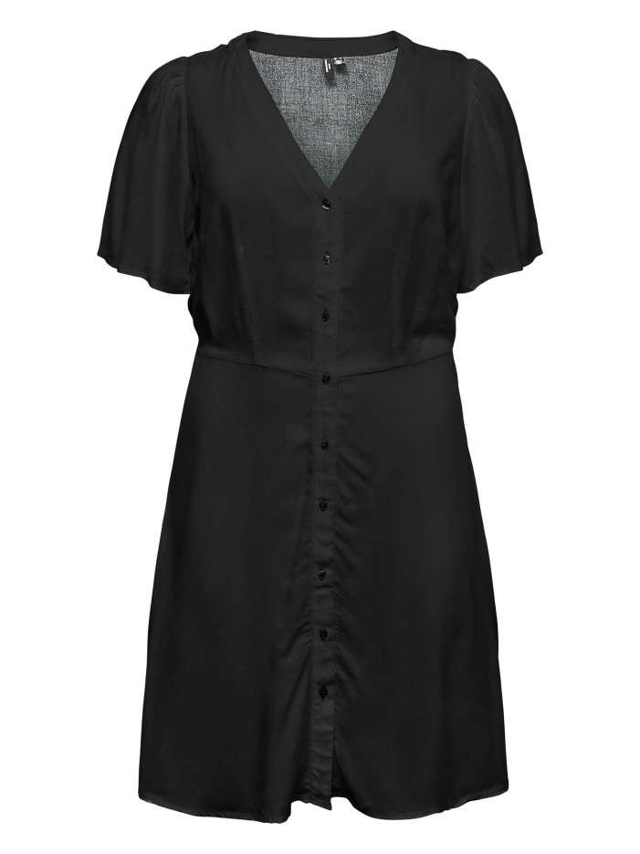 Robe courte noire unie...