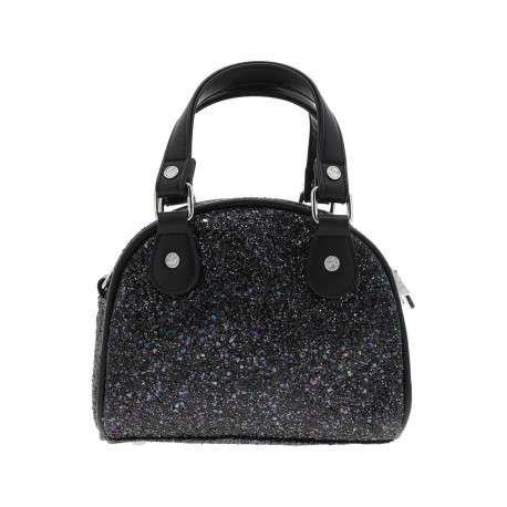 Sac Bowling noir uni avec des anses et une bandoulière réglable amovible - Image 3