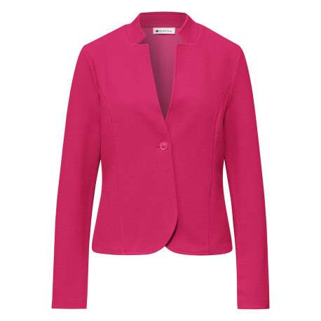 Gilet fuchsia uni pourvu d'une fermeture par un bouton unique