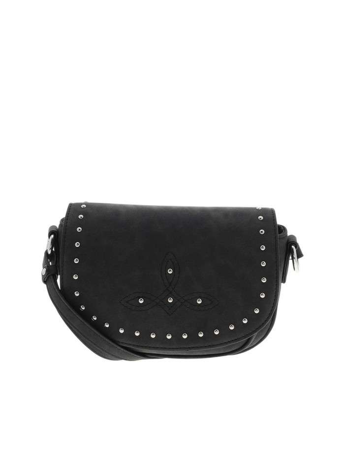Sac bandoulière noir uni...
