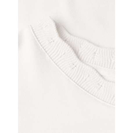 T-shirt Milano blanc uni pourvu d'une coupe droite et d'un col rond - Image 2