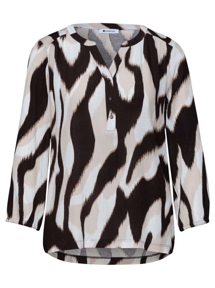 Blouse chocolat unie...