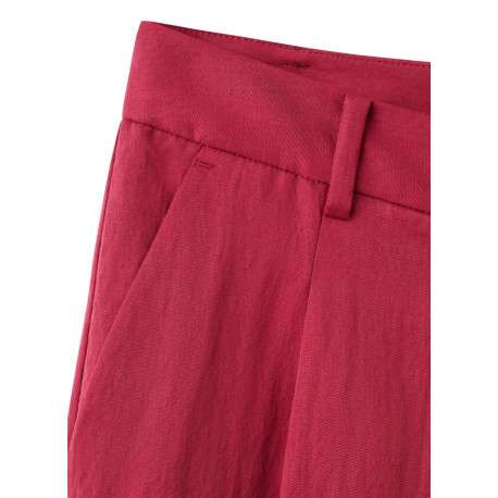 Pantalon Chino rouge uni avec une coupe bootcut et une taille droite - Image 2
