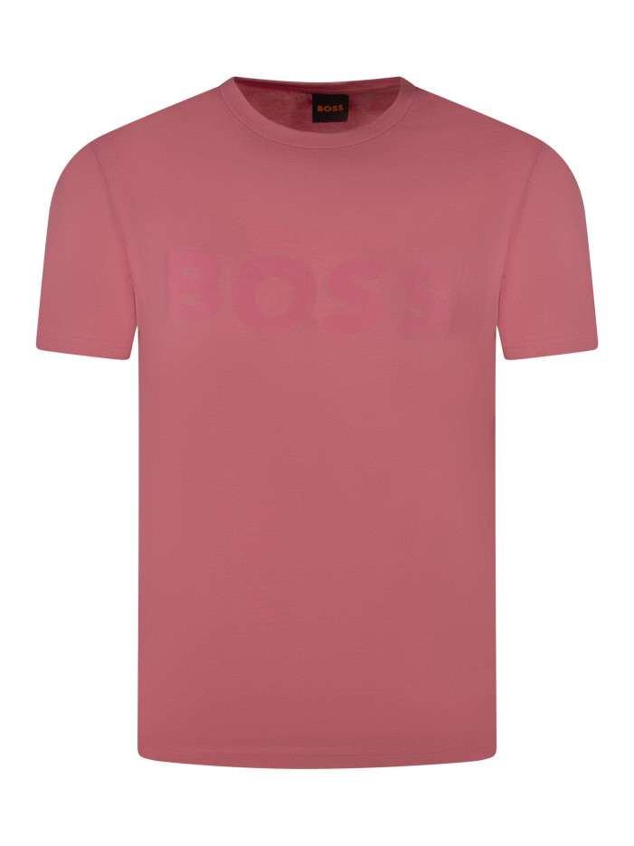 T-shirt en coton corail uni...