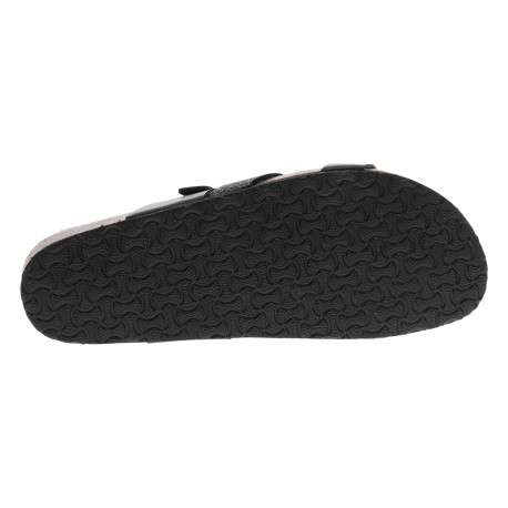 Mules noires avec un talon compensé bas et une boucle à ardillon - Image 5