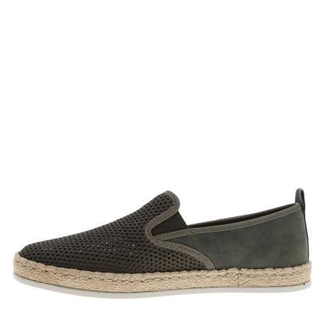 Baskets en toile basses homme vert