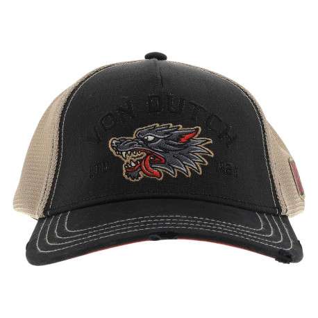 Casquette anthracite unie pourvue d'une fermeture à strapback
