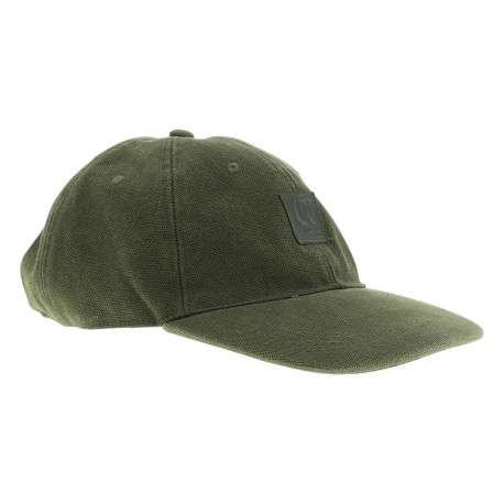 Casquette en coton kaki unie pourvue d'une fermeture strapback - Image 3