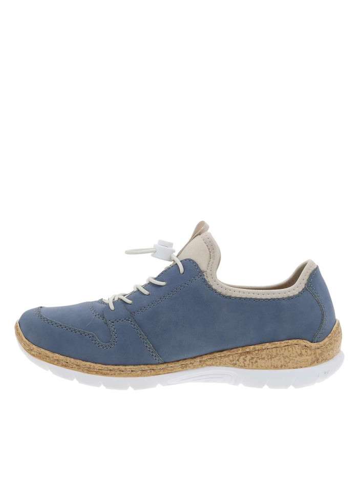 Sneakers bleues à talon...