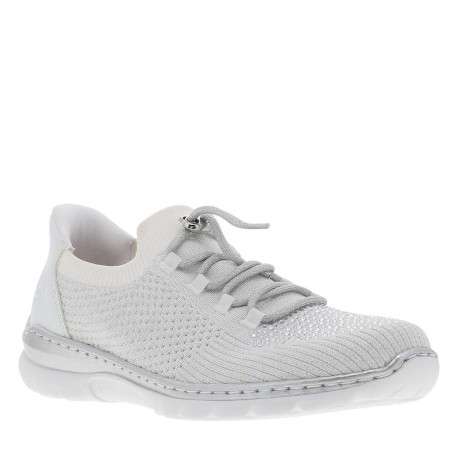 Baskets running écrues à talon plat avec une fermeture slip-on - Image 3