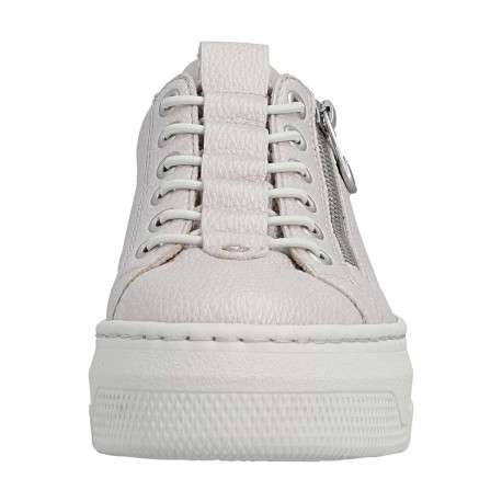 Tennis perle à talon plateau avec un zip et des lacets élastiqués décoratifs - Image 6