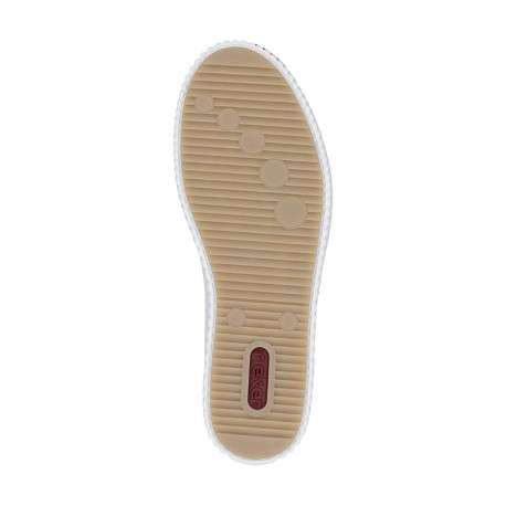 Tennis en cuir blanches à talon plat avec des lacets et un zip latéral - Image 5