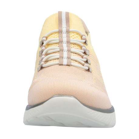 Baskets running jaune à talon plat avec une fermeture slip-on - Image 7