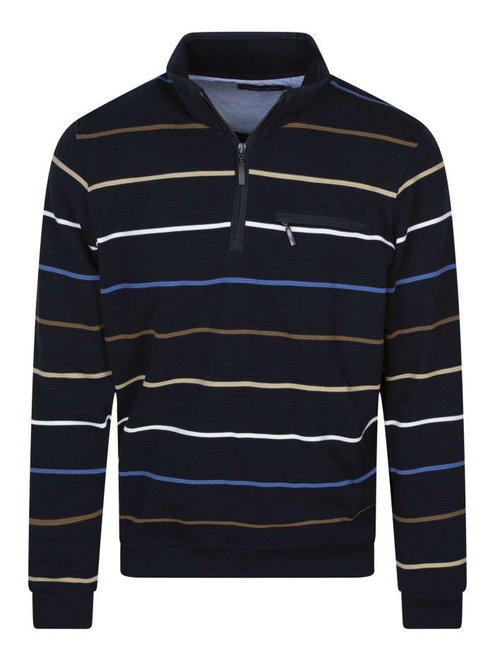 Sweat marine rayé coupe...