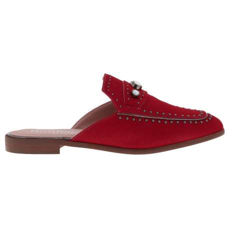 Mules femme rouge