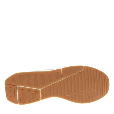 Baskets beiges à talon plat avec des languettes d'aisance au talon - Image 5