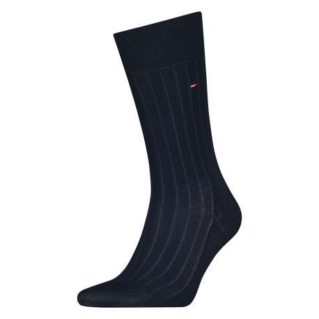 Chaussettes en coton mélangé nuit unies coupe haute