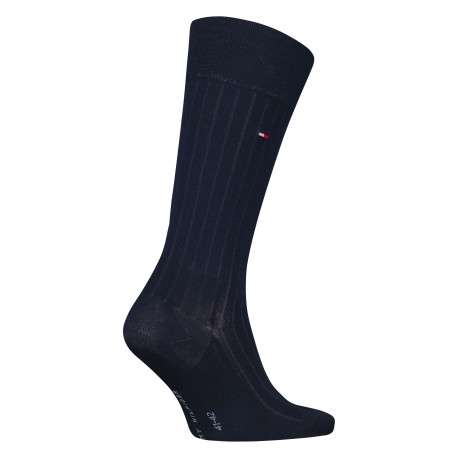 Chaussettes en coton mélangé nuit unies coupe haute - Image 2