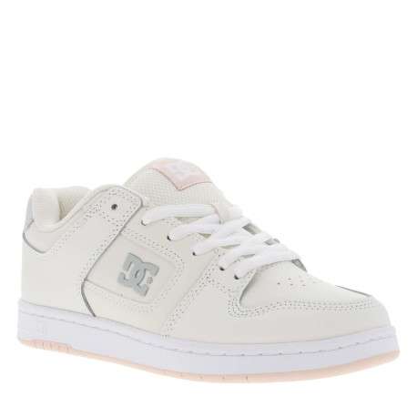 Baskets skate écru à semelle à talon plat avec logo de la marque - Image 3