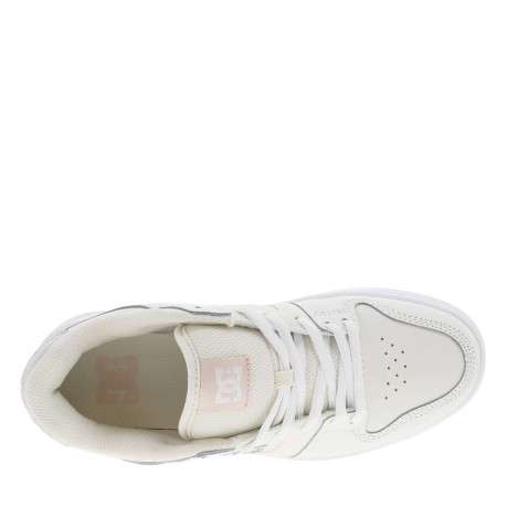 Baskets skate écru à semelle à talon plat avec logo de la marque - Image 4