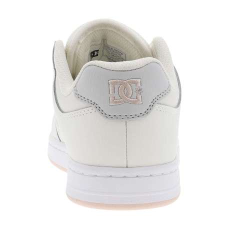 Baskets skate écru à semelle à talon plat avec logo de la marque - Image 6