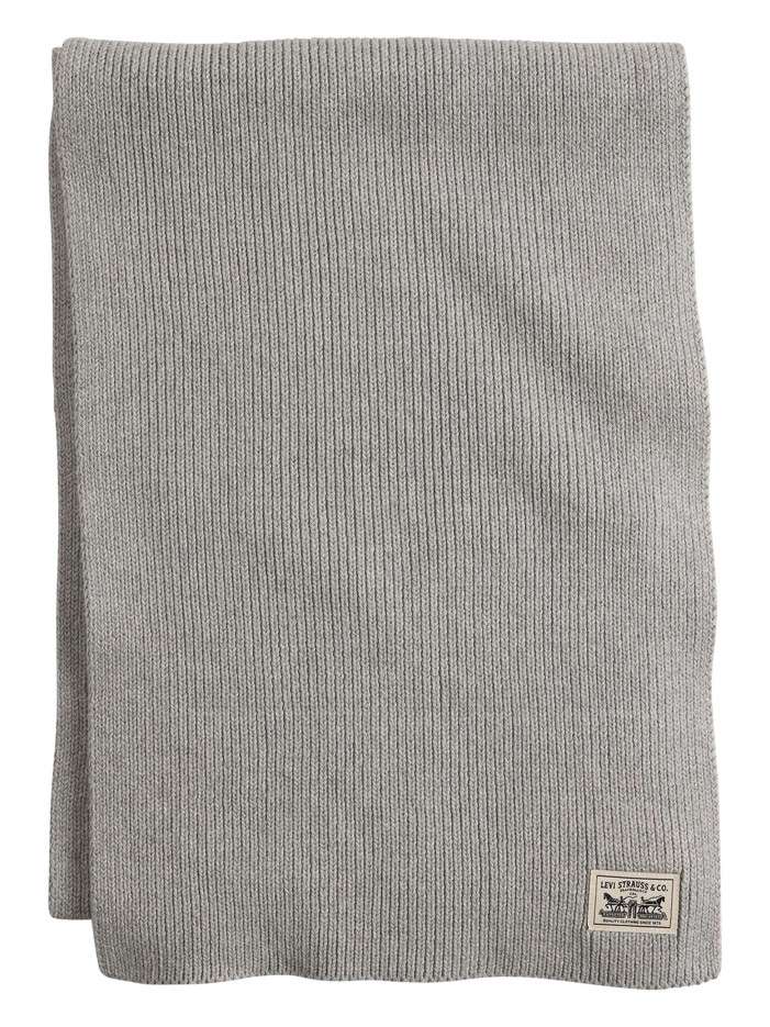 Écharpe en coton gris...